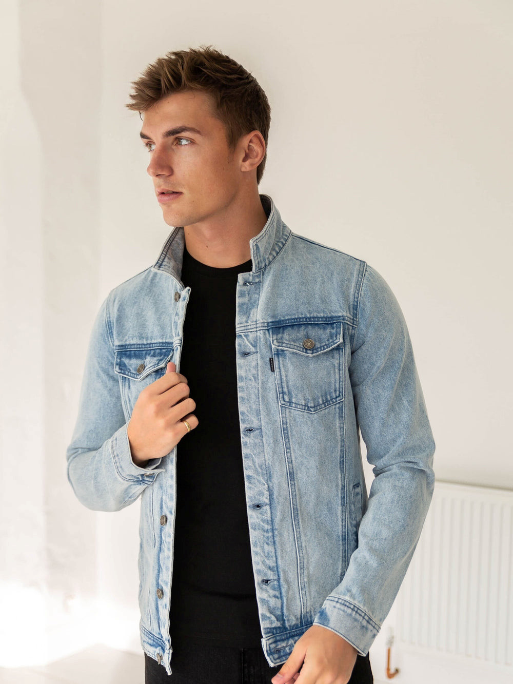 Blakely Mens Brooklyn Denim Jacket Sininen | 1295407-MT