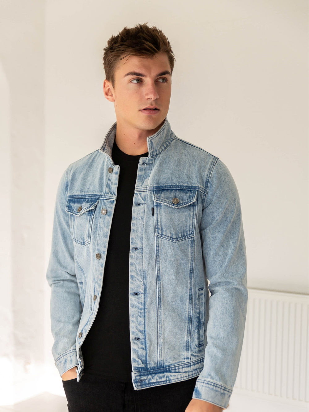 Blakely Mens Brooklyn Denim Jacket Sininen | 1295407-MT