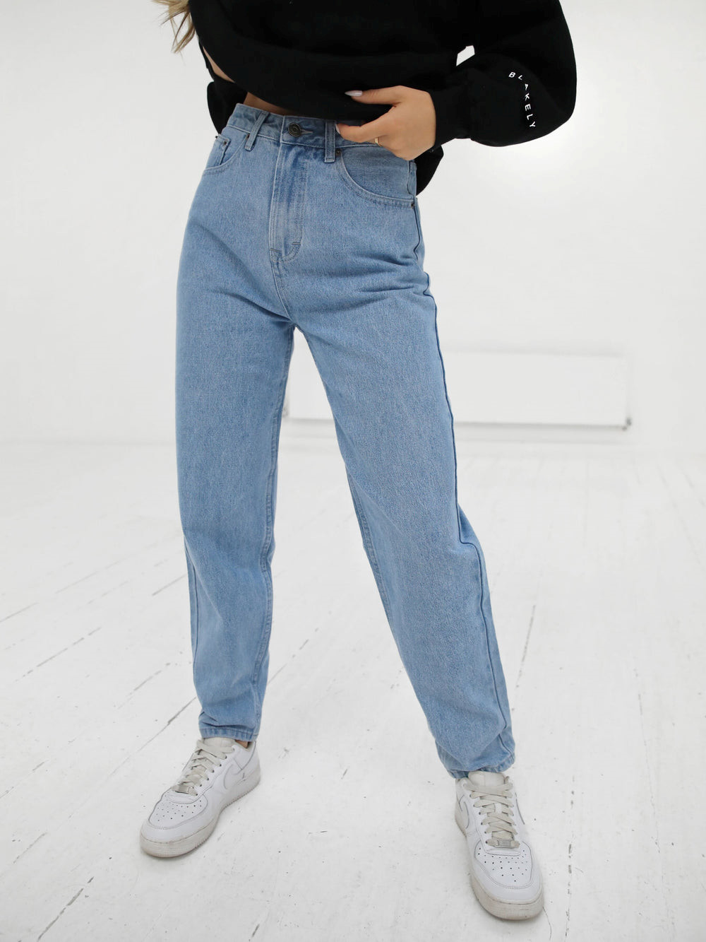 Blakely Mom Jeans Sininen | 4753281-FV