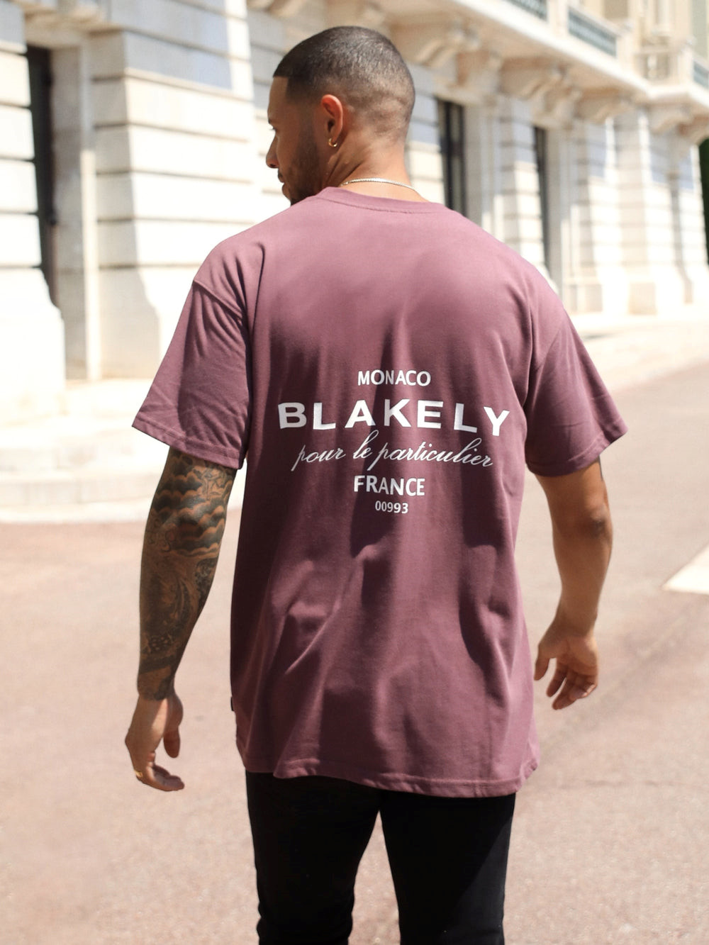 Blakely Monaco Relaxed T-Shirt Viininpunainen | 9402681-ML