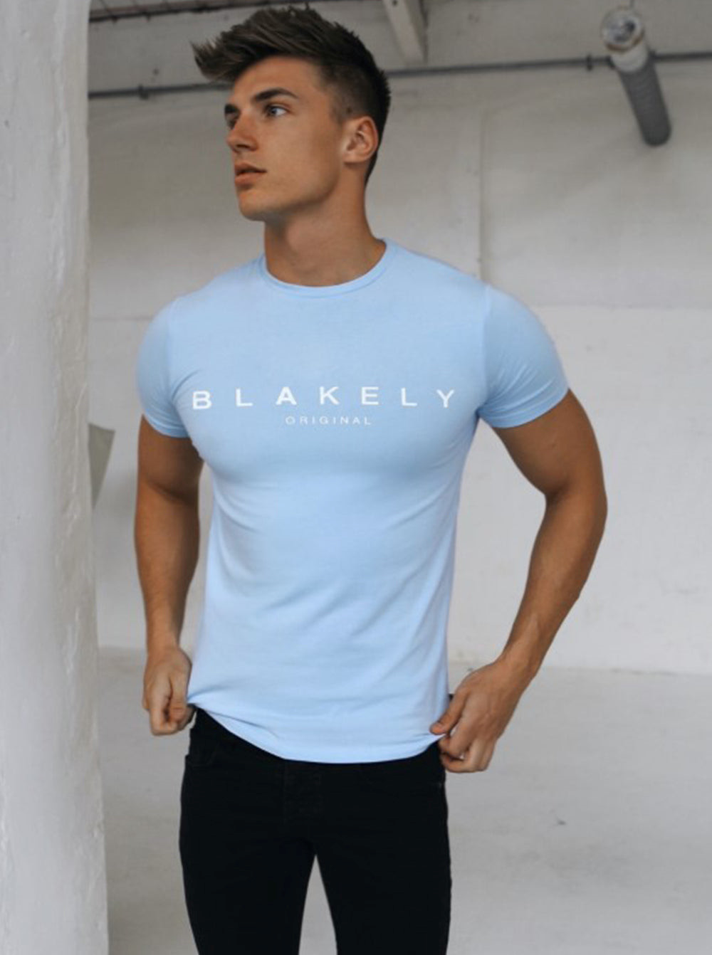 Blakely Ocean T-Shirt Vaaleansininen | 2501468-YI