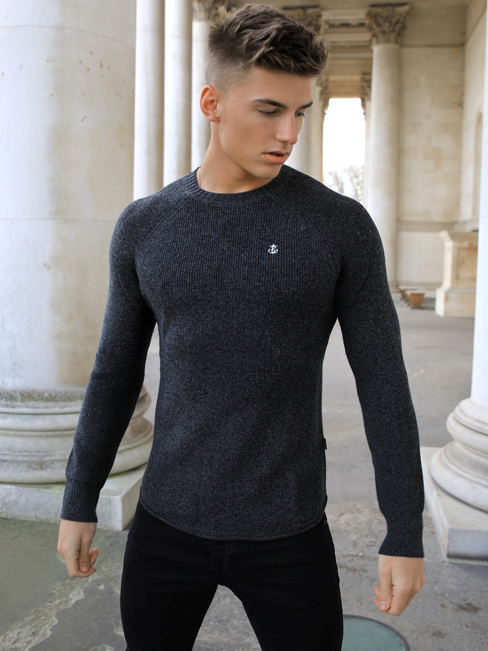 Blakely Olton Knit Jumper Charcoal | 1560924-VN