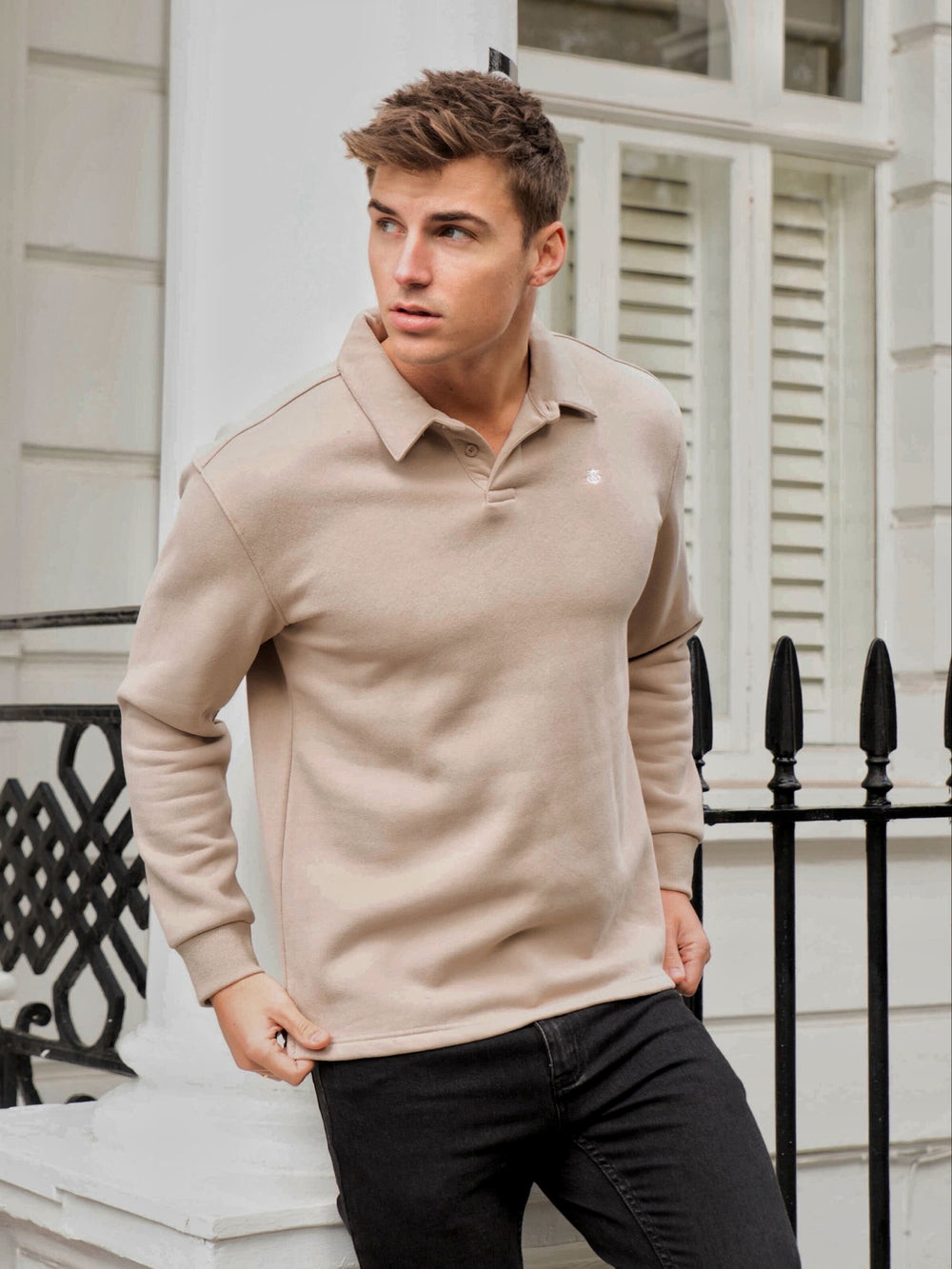 Blakely Otley Collared Jumper Tan | 6350971-BM