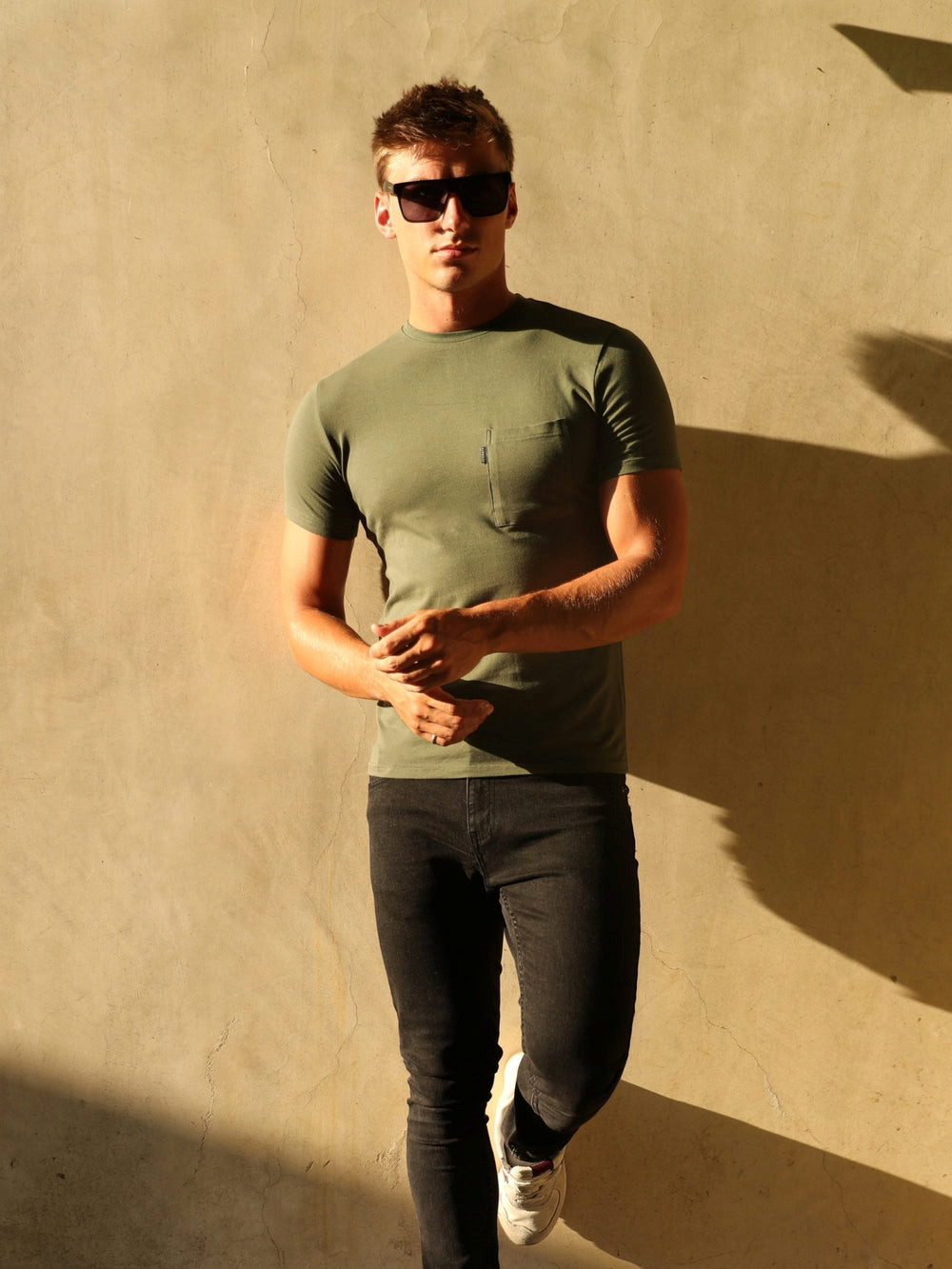 Blakely Pocket T-Shirt Khaki | 5621870-DG