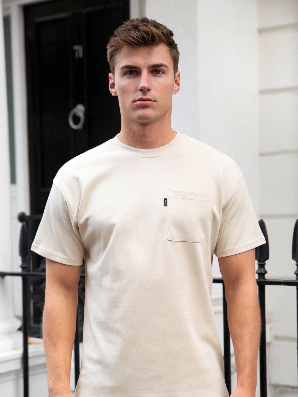 Blakely Relaxed Pocket T-Shirt Bone | 7089654-QZ