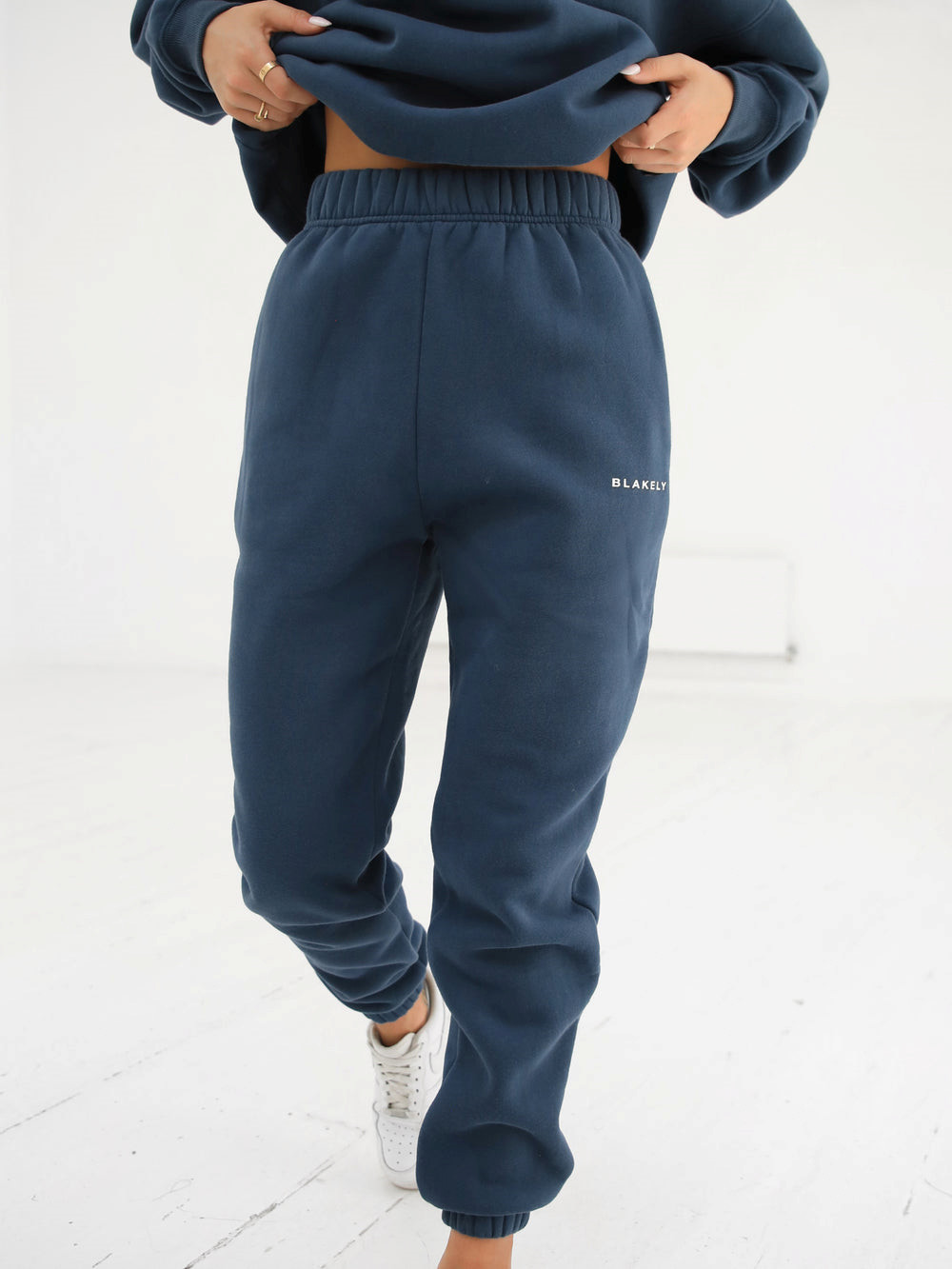 Blakely Riviera Initial Womens Sweatpants Sininen | 2390875-IC