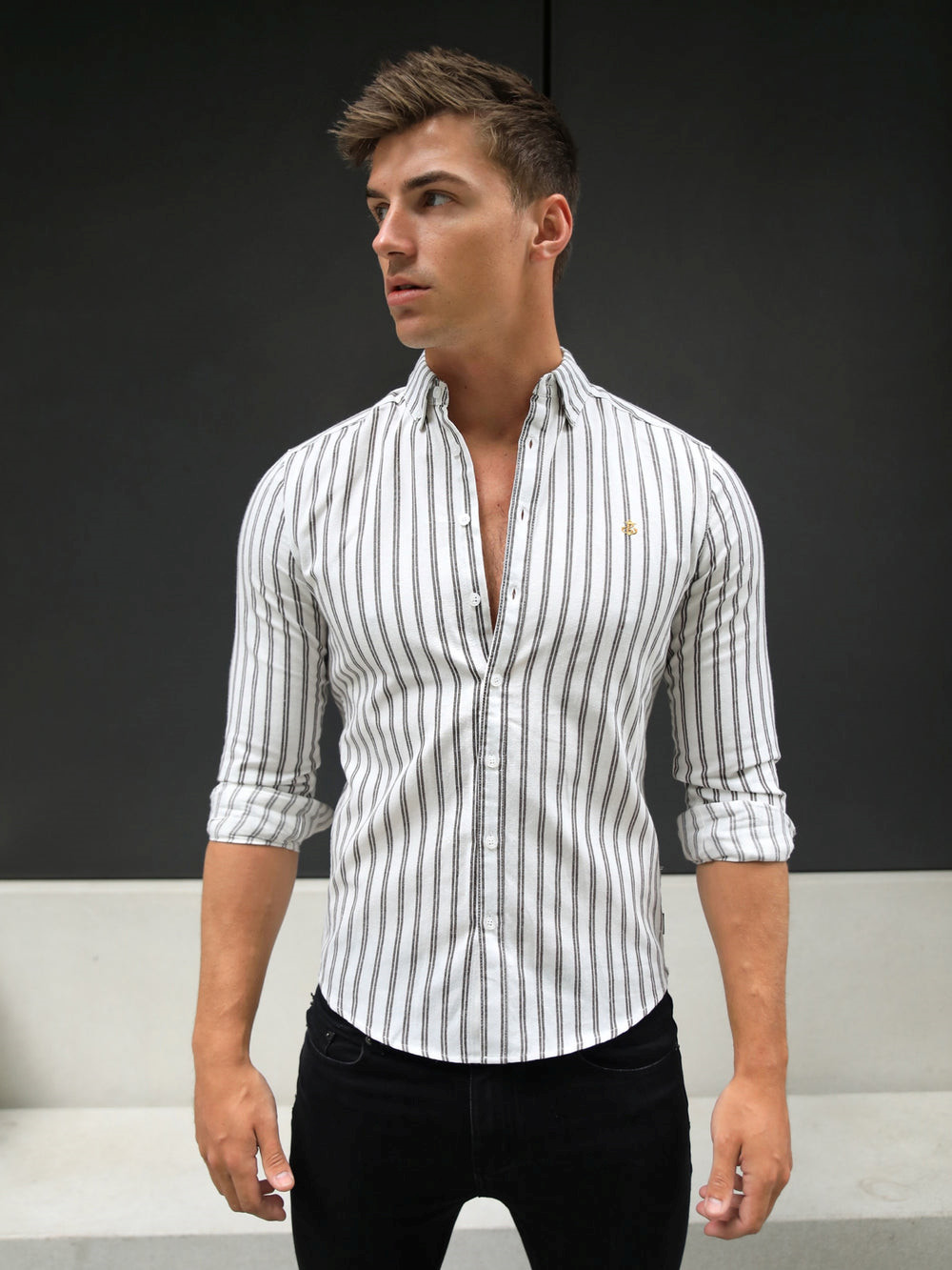 Blakely Savona Stripe Shirt Ruskea | 7063518-IZ