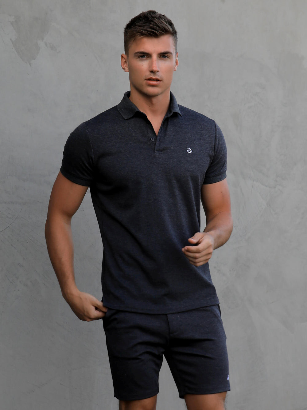 Blakely Sorrento Polo Charcoal | 1380792-JM