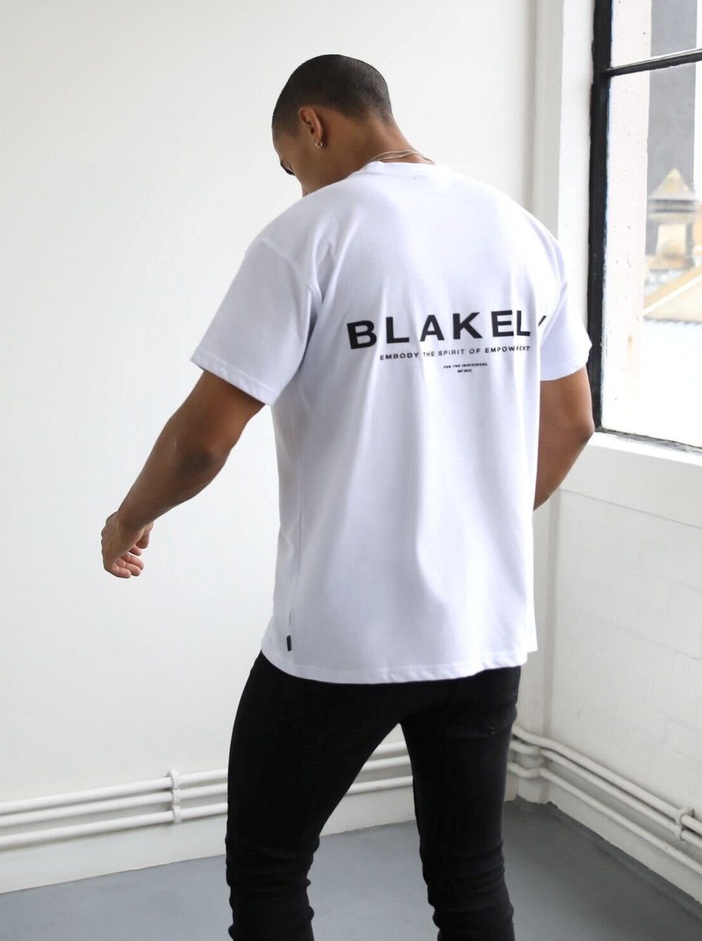 Blakely Statement Relaxed T-Shirt Valkoinen | 6982340-OU