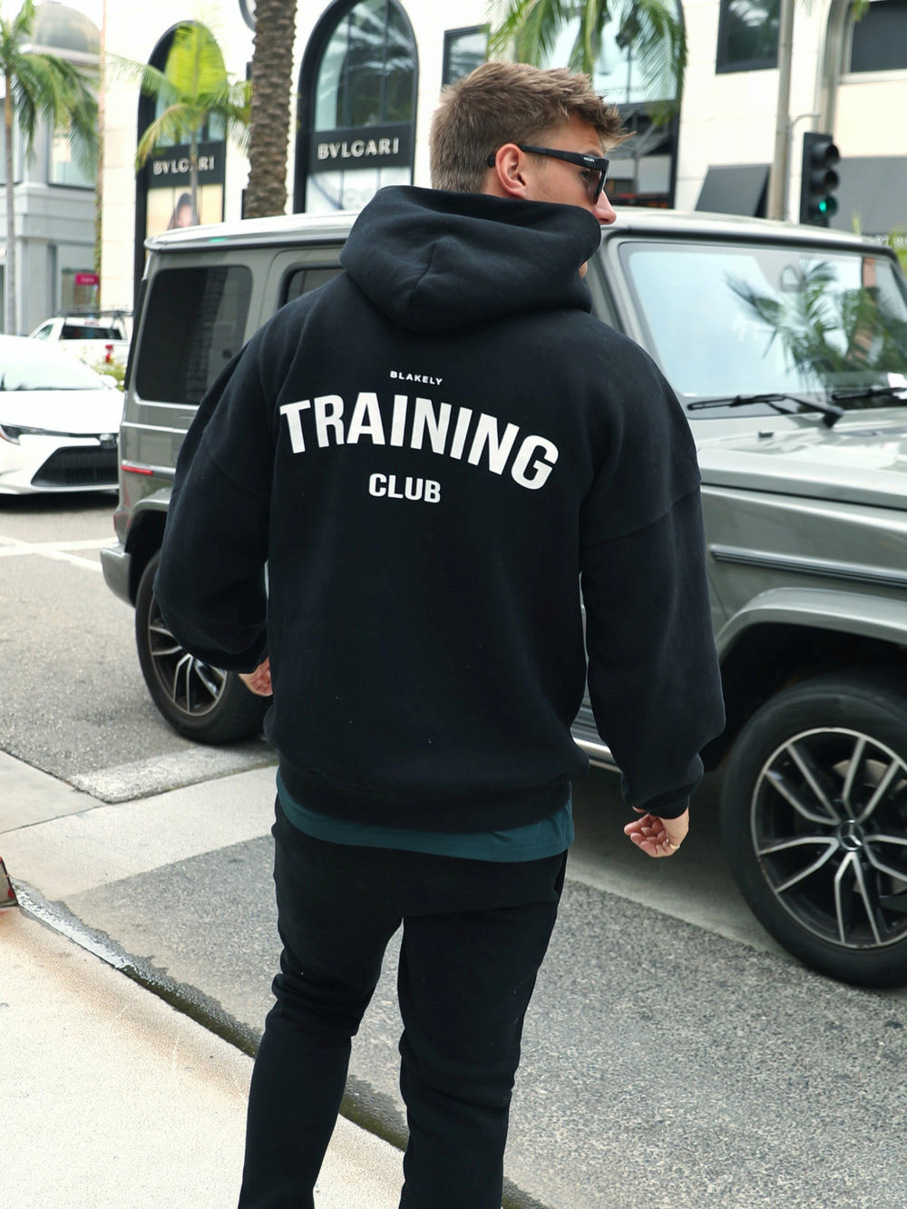 Blakely Training Club Hoodie Mustat | 3745690-MV